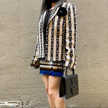 Load image into Gallery viewer, CHANEL black and white lace Blazer