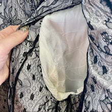 Load image into Gallery viewer, CHANEL black and white lace Blazer