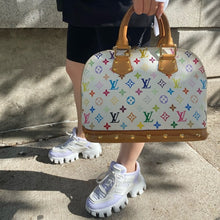 Load image into Gallery viewer, LOUIS VUITTON white multicolour Alma PM handbag