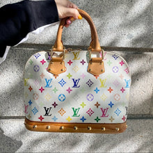 Load image into Gallery viewer, LOUIS VUITTON white multicolour Alma PM handbag