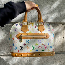 Load image into Gallery viewer, LOUIS VUITTON white multicolour Alma PM handbag
