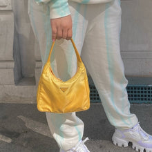 Load image into Gallery viewer, PRADA yellow nylon Hobo