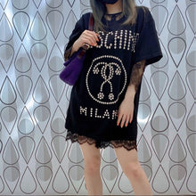 Load image into Gallery viewer, MOSCHINO rivet logo T-shirt