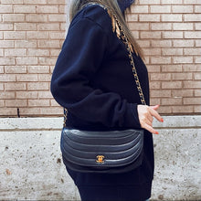 Load image into Gallery viewer, CHANEL half moon lambskin Shoulder bag