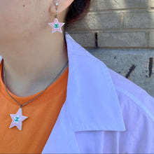 Load image into Gallery viewer, CHANEL VINTAGE two colour star earrings (ND)