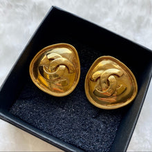 Load image into Gallery viewer, CHANEL vintage gold earrings