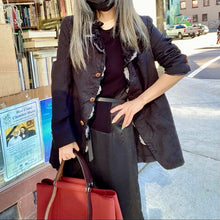 Load image into Gallery viewer, Comme Des garcon black print Blazer