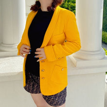 Load image into Gallery viewer, CHANEL vintage yellow Blazer