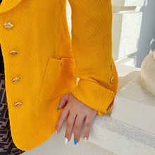 Load image into Gallery viewer, CHANEL vintage yellow Blazer