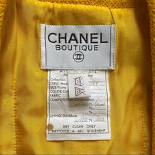 Load image into Gallery viewer, CHANEL vintage yellow Blazer