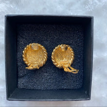 Load image into Gallery viewer, CHANEL vintage gold earrings