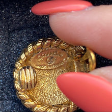 Load image into Gallery viewer, CHANEL vintage gold earrings