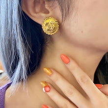 Load image into Gallery viewer, CHANEL vintage gold earrings