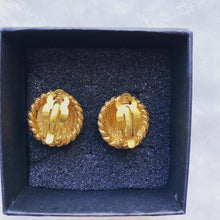 Load image into Gallery viewer, CHANEL vintage gold earrings
