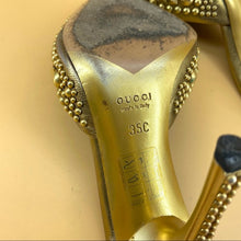 Load image into Gallery viewer, GUCCI Golden studded sandals