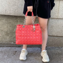 Load image into Gallery viewer, Lady Dior patent leather soft cannage tote TWS