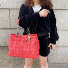 Load image into Gallery viewer, Lady Dior patent leather soft cannage tote TWS