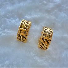 Load image into Gallery viewer, CHANEL vintage gold earrings