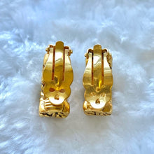 Load image into Gallery viewer, CHANEL vintage gold earrings