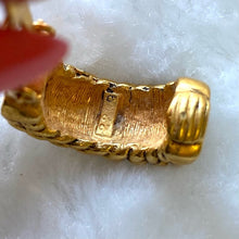 Load image into Gallery viewer, CHANEL vintage gold earrings