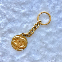 Load image into Gallery viewer, CHANEL gold key chain