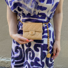 Load image into Gallery viewer, CHANEL beige calfskin wallet