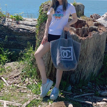 Load image into Gallery viewer, CHANEL Vintage cotton beach Tote