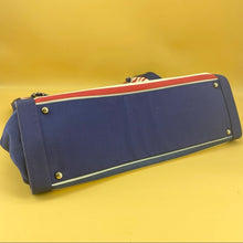 Load image into Gallery viewer, Chanel Cruise 2010 Stripes Red White And Blue Canvas Grosgrain Silver Hardware Tote