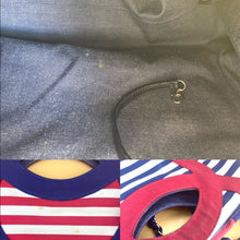 Load image into Gallery viewer, Chanel Cruise 2010 Stripes Red White And Blue Canvas Grosgrain Silver Hardware Tote