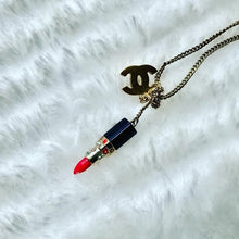 Load image into Gallery viewer, CHANEL rare lipstick necklace