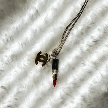 Load image into Gallery viewer, CHANEL rare lipstick necklace