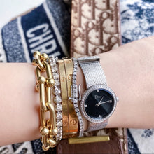 Load image into Gallery viewer, La D de Dior Satine diamond watch