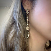 Load image into Gallery viewer, CHANEL star& clover pendant earrings