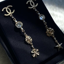 Load image into Gallery viewer, CHANEL star& clover pendant earrings