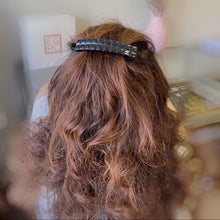 Load image into Gallery viewer, CHANEL classic black barrette