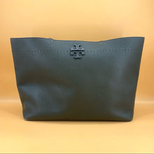 Load image into Gallery viewer, TORY BURCH Green leather tote