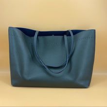 Load image into Gallery viewer, TORY BURCH Green leather tote