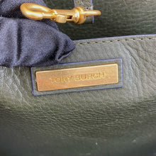 Load image into Gallery viewer, TORY BURCH Green leather tote