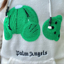 Load image into Gallery viewer, PALM ANGELS Green bear hoodie
