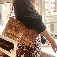 Load image into Gallery viewer, FENDI vintage snake skin Shoulder bag