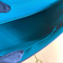 Load image into Gallery viewer, HERMES Bleu Paon KELLY25