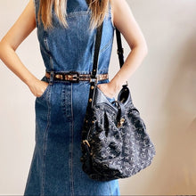 Load image into Gallery viewer, LOUIS VUITTON Denim Mahina XS Black