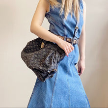 Load image into Gallery viewer, LOUIS VUITTON Denim Mahina XS Black