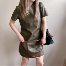Load image into Gallery viewer, CELINE lambskin leather dress