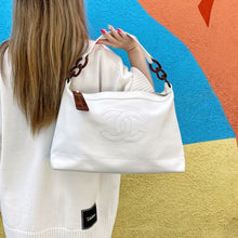 Load image into Gallery viewer, CHANEL Big logo leather shoulder bag