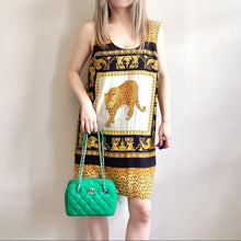 Load image into Gallery viewer, VERSACE 100%silk leopard dress TWS