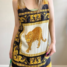 Load image into Gallery viewer, VERSACE 100%silk leopard dress TWS