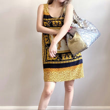 Load image into Gallery viewer, VERSACE 100%silk leopard dress TWS