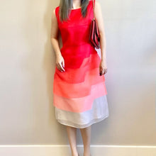 Load image into Gallery viewer, FENDI 100% silk Red Gradient Dress