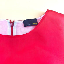 Load image into Gallery viewer, FENDI 100% silk Red Gradient Dress